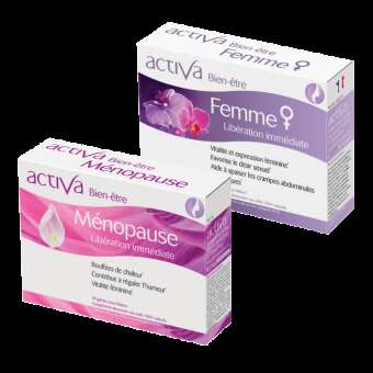 Complément Alimentaire Pack Ménopause et Femme Activa | Activastore